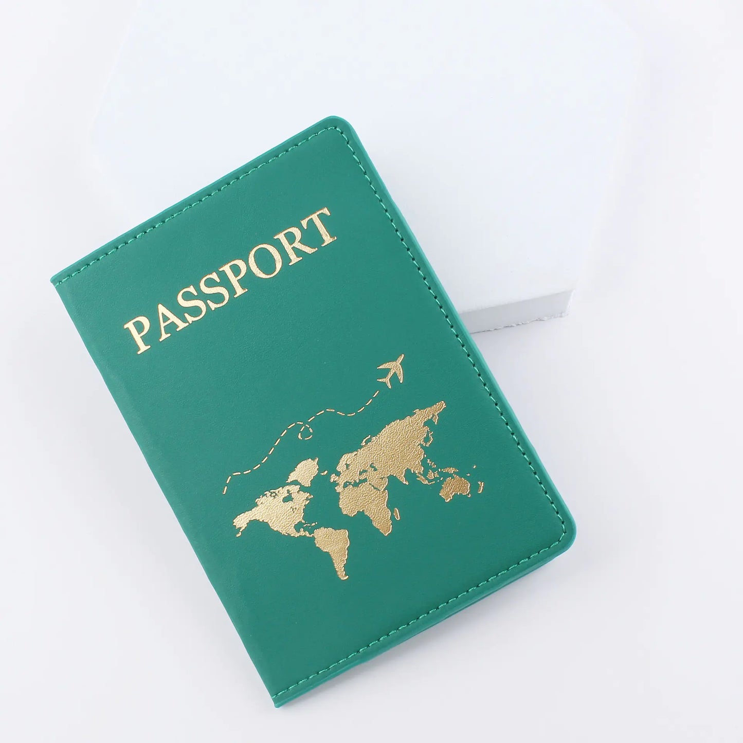 Leather Passport Holder Travel Document Case Protector (International)