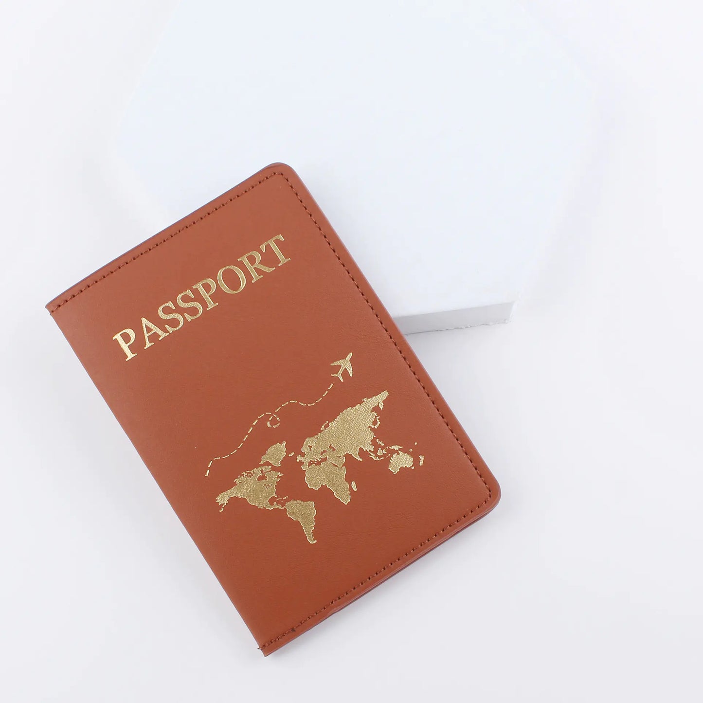 Leather Passport Holder Travel Document Case Protector (International)