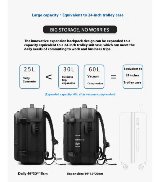 Vacuum Compression Backpack