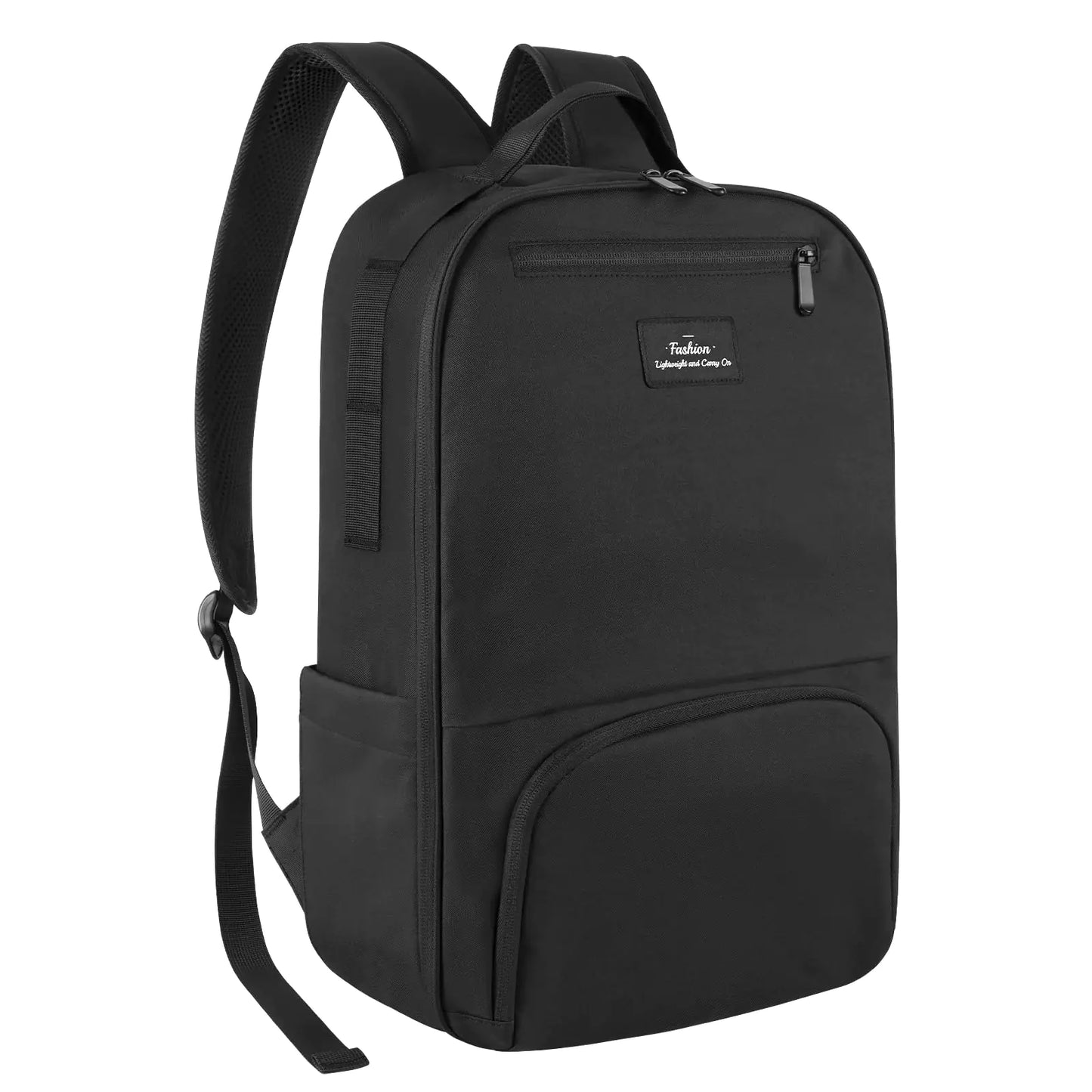 Black Polyester Backpack For Travel, Work, or School